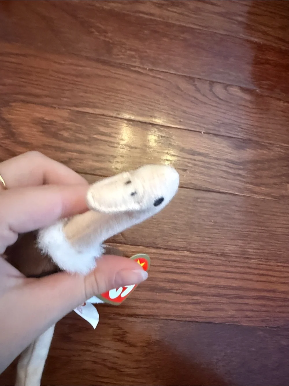 Ty Brown and Cream Plush Bird Dog Toy